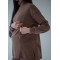 Костюм у рубчик для вагітних та годуючих мам із секретом для годування HN Коричневий